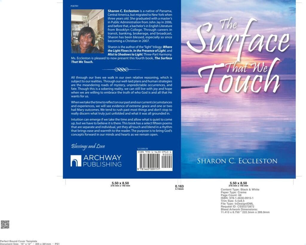 Blessings to All!✨💕🙏🏾
My book, The Surface That We Touch, has now been published and can be purchased on Amazon.  It is in Paperback and Hardcover and either purchase is appreciated, but the full complement is in the hardcover.   The audio version will be forthcoming in 2-3 months and I will send out another post when that happens.  Thank you and stay blessed!
